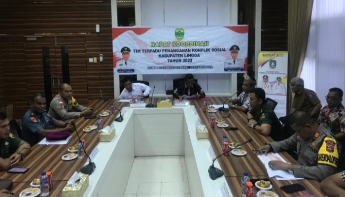 Bahas Penangan Konflik, Kesbangpol Lingga Gelar Rakor