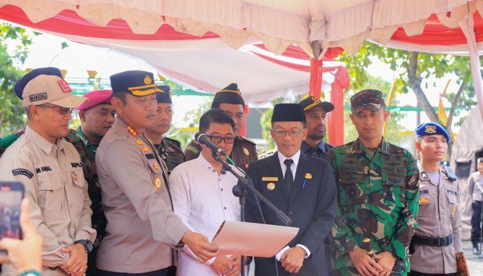 Dukung Netralitas ASN, Pj Hasan Ikut Apel Pasukan Mantap Brata Seligi