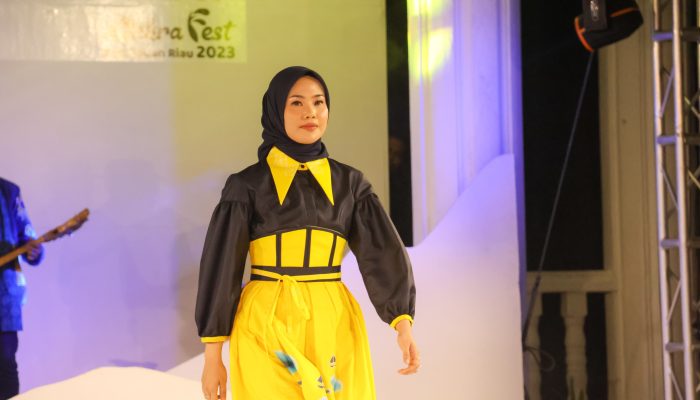 Dengan Konsep Buatan Sendiri, Hafizha Kenakan Motif Pulau Penyengat di Dekra Fest 2023