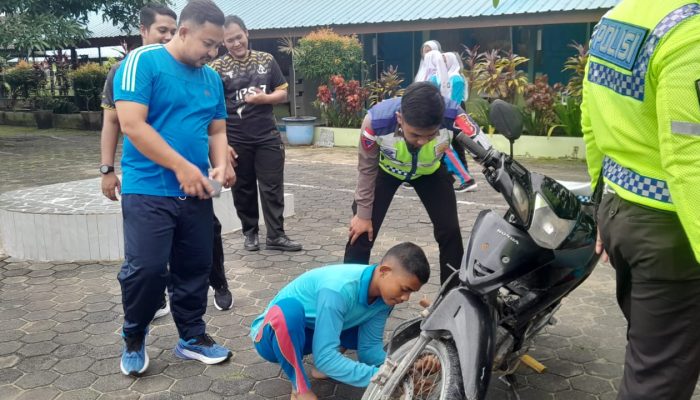 Satlantas Polres Bintan Gelar Sosialisasi Larangan Penggunaan Knalpot Brong