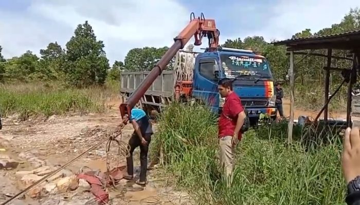 Diduga Ilegal, Polisi Tutup dan Sita Tiga Unit Mesin Tambang Pasir di Bintan