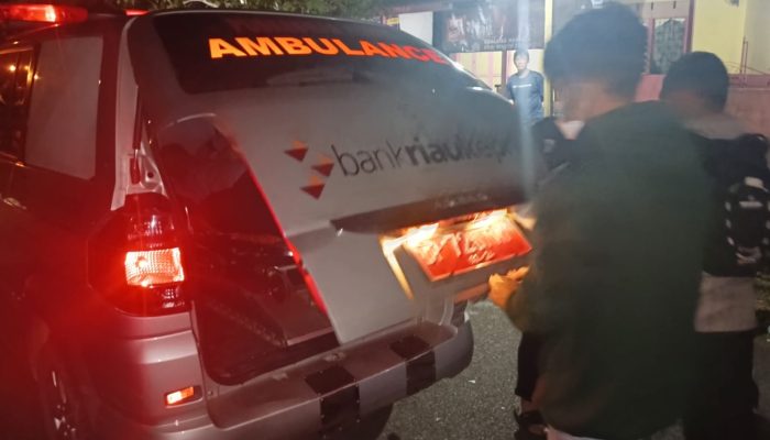 Petugas Linmas TPS 008 Kijang Kota Kecelakaan, Korban dirujuk ke RSAL Tanjungpinang