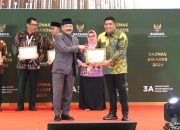 Lewat Gerakan Cinta Zakat, Bupati Roby Dianugerahi Penghargaan BAZNAS Awards 2024