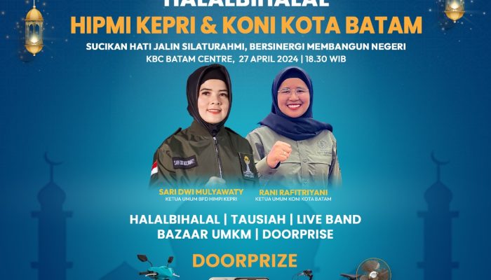 Rani Rafitriyani Undang Masyarakat Hadiri Halalbihalal KONI Batam