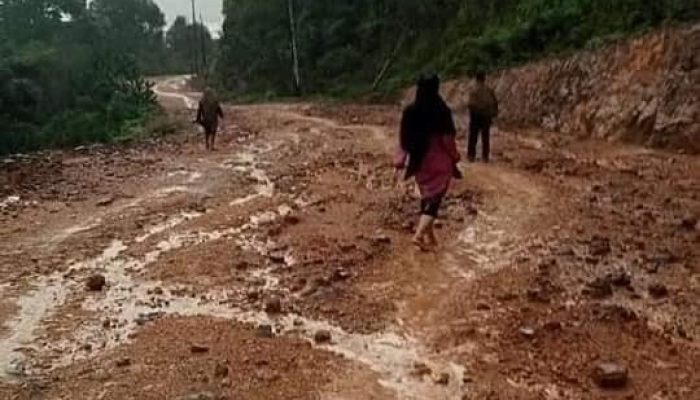 Banyak Makan Korban, Jalan Rusak di Dusun Serteh Lingga Minim Perhatian Pemerintah Provinsi Kepri