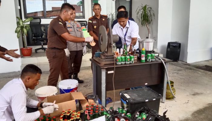 Puluhan Barang Bukti Dimusnahkan Kejari Bintan Usai Dinyatakan Inkrah