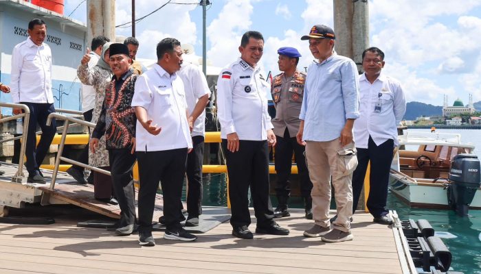 Kebutuhan Mendesak, Ansar Resmikan Dermaga Apung Senilai Rp2,2 Miliar