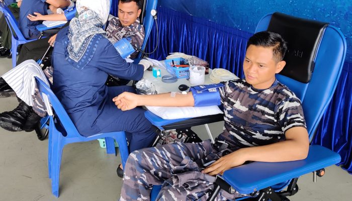 Lanudal Tanjungpinang Gelar Baksos Donor Darah