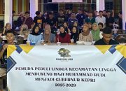 Deklarasi Dukung H. Muhammad Rudi, Pemuda Kecamatan Lingga Harapkan Pembangunan Provinsi Kepri Merata