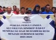 Pemuda bersama Buruh di Singkep Barat Bertekad Menangkan Rudi