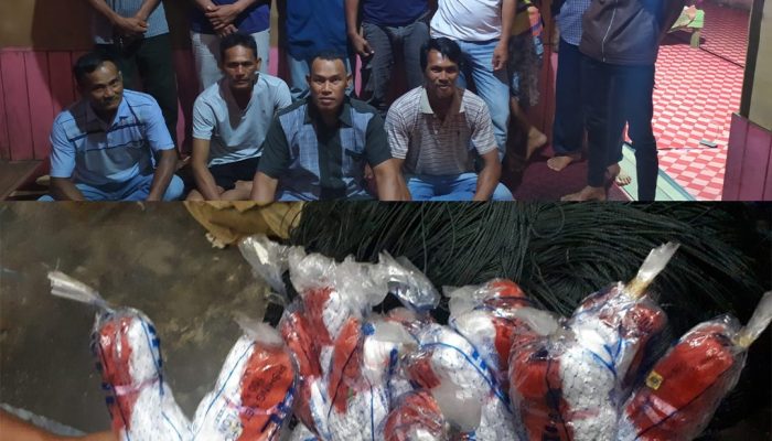 Ultras HMR Serahkan Bantuan Jaring Tangkap Udang untuk Nelayan Lingga