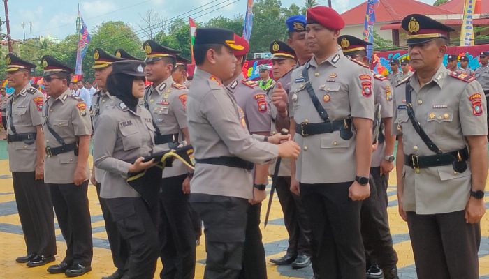 Kapolresta Tanjungpinang Pimpin Sertijab 9 Pejabat Utama Polresta