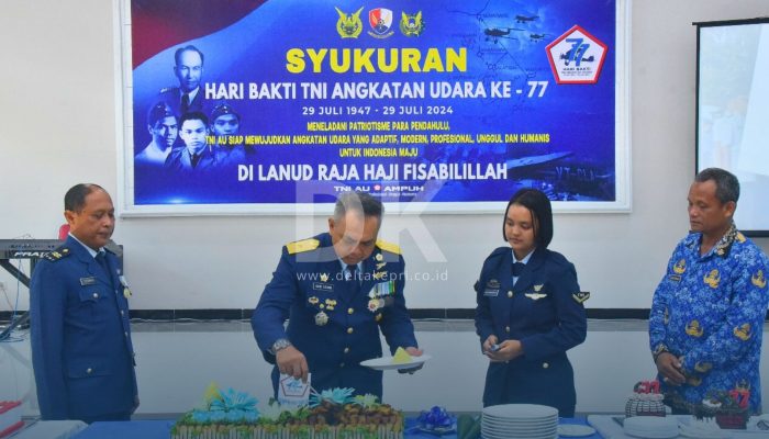 Lanud RHF Tanjungpinang Gelar Syukuran Peringatan Hari Bakti TNI AU ke-77