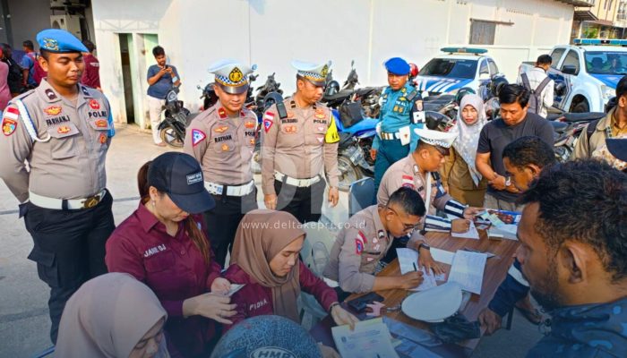 Tim Gabungan Gelar Razia Kendaraan dan Pajak