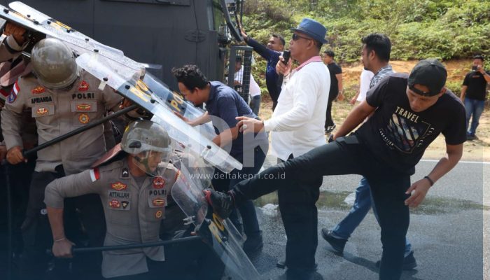 Simulasi Pengamanan Polres Bintan untuk Hadapi Pilkada 2024