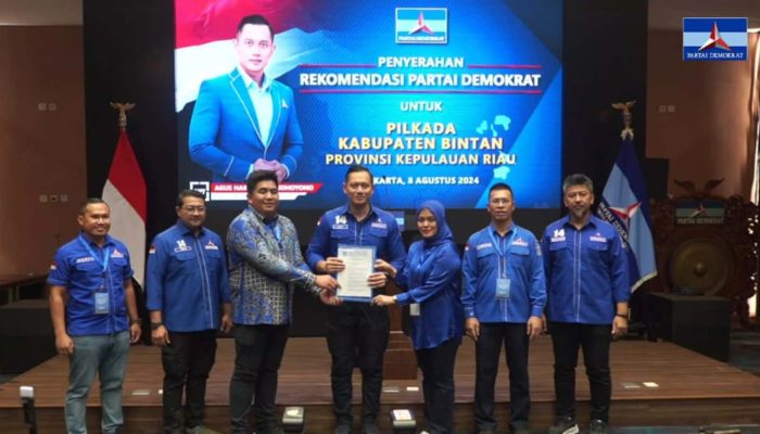 Ketua Umum Partai Demokrat Usung Roby-Deby di Pilkada 2024
