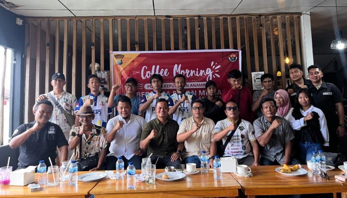 Polres Anambas Coffee Morning Bareng Wartawan