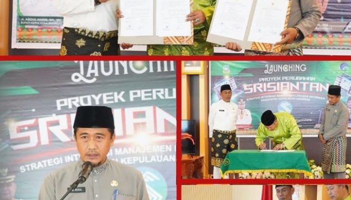 Bupati Anambas Meresmikan Peluncuran Fitur Aplikasi Srisiantan