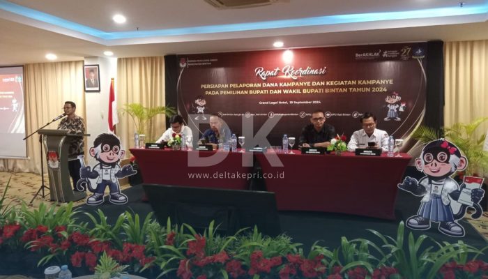 KPU Bintan Gelar Rapat Koordinasi: Meski Satu Paslon Tetap Nomor Urut Diundi