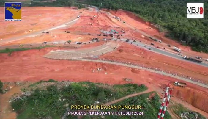 Progres Mencapai 76 Persen, Bundaran Punggur Akan Selesai Desember 2024