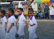 Ratusan Anak TK Ikuti Manasik Haji di Lapangan Antam Kijang