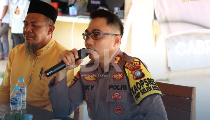 Dibantu Brimob, Polres Bintan Kerahkan Ratusan Personil Saat Pencoblosan