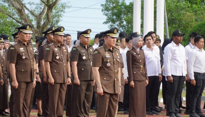 Kejati Kepri Gelar Upacara Hari Kesaktian Pancasila, Asintel: Kita Wujudkan Indonesia Emas