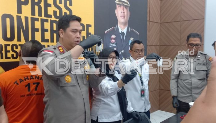 Polisi Gagalkan Peredaran Ribuan Butir Ekstasi Merek Gucci di Tanjungpinang