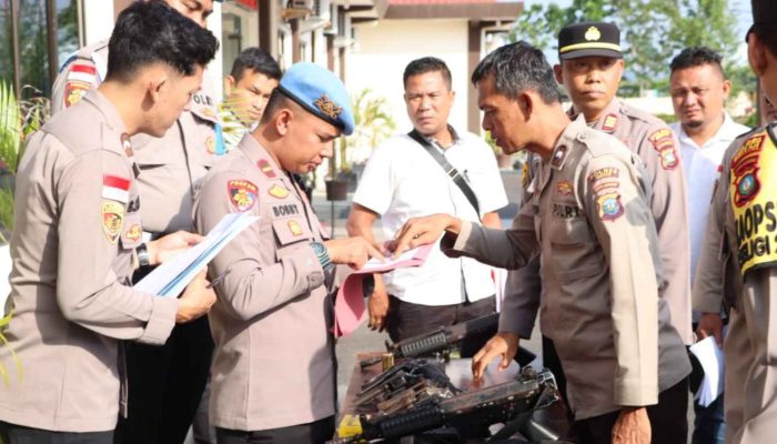 Polres Bintan Cek Seluruh Senjata Api Anggotanya