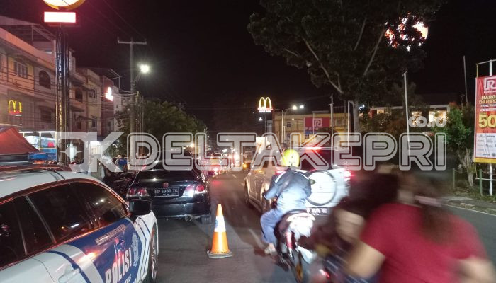 Satlantas Polresta Tanjungpinang Alihkan Arus Lalu Lintas Saat Pergantian Tahun