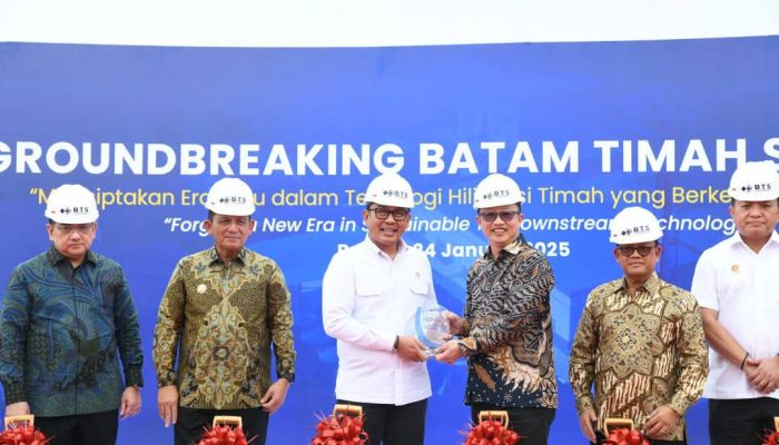 Gubernur Ansar Dampingi Wakil Menteri di Lokasi Pembangunan Pabrik Hilirisasi Timah