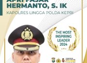 Kapolres Lingga AKBP Apri Raih Penghargaan ‘Most Inspiring Leader 2024’