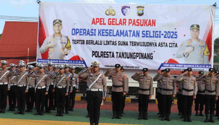 Polresta Tanjungpinang Gelar Apel Operasi Keselamatan Seligi 2025