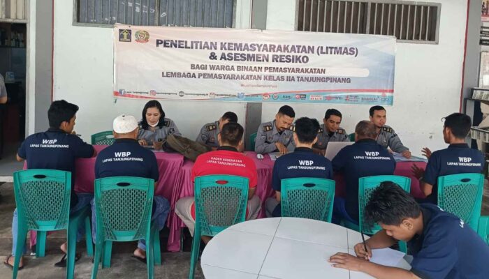 Lapas Kelas IIA Tanjungpinang Gelar Sidang Litmas dan Asesmen Risiko untuk Tingkatkan Keamanan