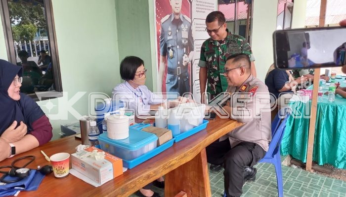 Aksi Sosial Donor Darah di Makoramil Bintim Berhasil Kumpulkan 71 Kantong Darah