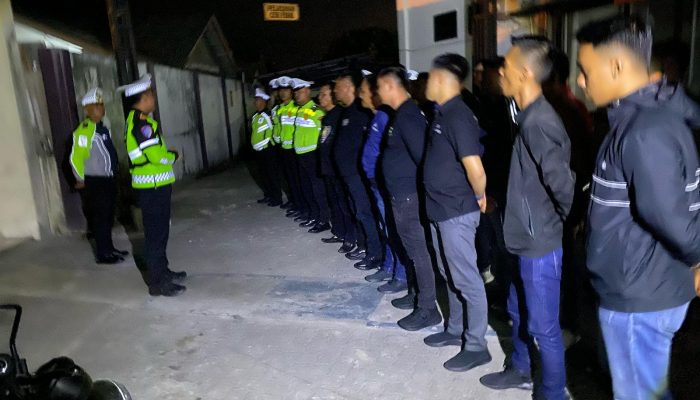Satlantas Polresta Tanjungpinang Tangkap Pelaku Balap Liar dalam Patroli Malam