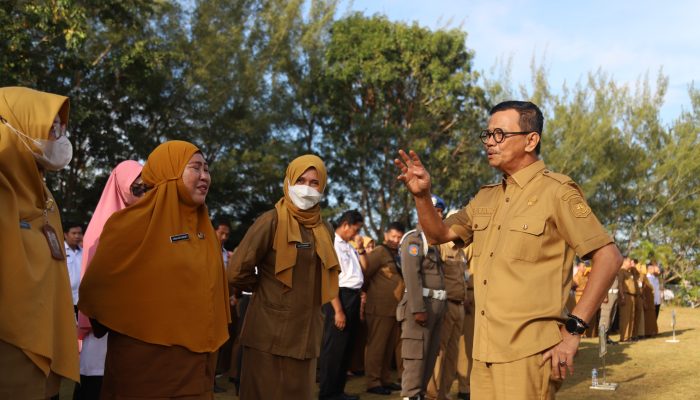Pasca Dilantik Presiden, Raja Ariza Pimpin Apel Perdana di Kantor Wali Kota