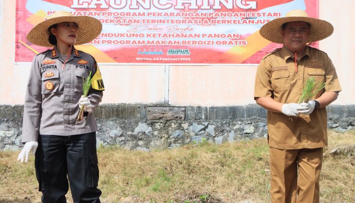 Kolaborasi Pemkab dan Polres Bintan, Dorong Pemanfaatan Lahan Pekarangan