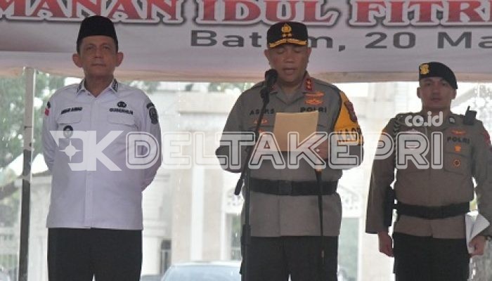 Batam Diguyur Hujan, Apel Pasukan Operasi Ketupat Seligi 2025 Tetap Berlangsung
