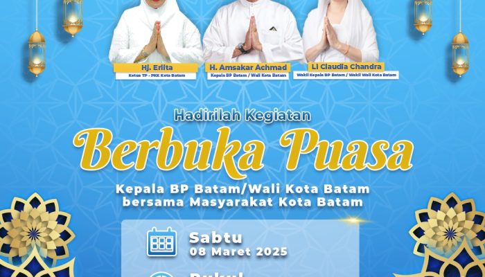 Amsakar Achmad Undang Masyarakat Batam Buka Puasa Bersama di Rumah KDA