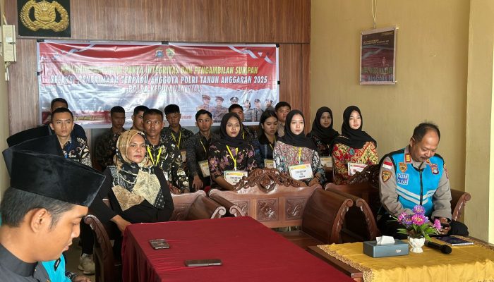 Seleksi Akpol, Bintara, dan Tamtama 2025 di Anambas: Polres Teken Pakta Integritas