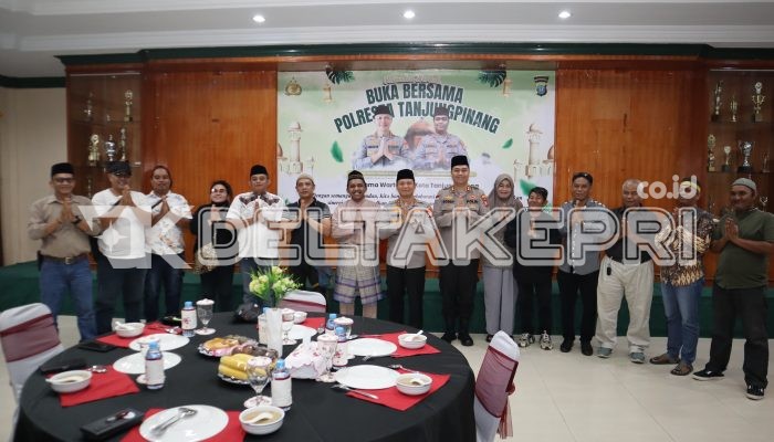 Perkuat Kemitraan, Polresta Tanjungpinang Undang Insan Pers di Acara Buka Puasa