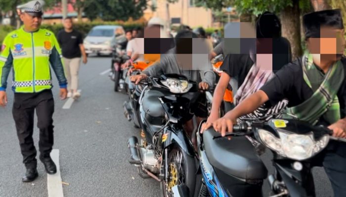 Polisi Sita Puluhan Kendaraan dalam Operasi Balap Liar di Bulan Suci Ramadhan