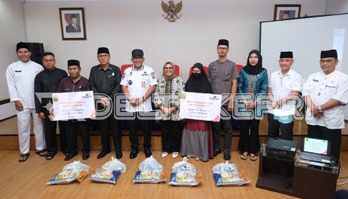 Ramadan Berkah, PT Taspen dan Pemko Tanjungpinang Bagikan Sembako Gratis