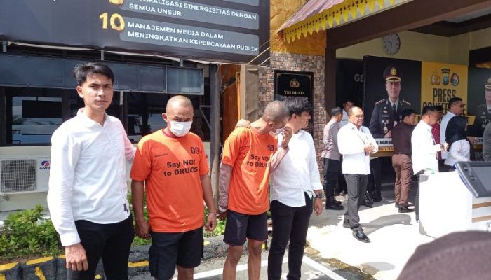 Dua Kurir Ditangkap, Polresta Gagalkan Jaringan Sabu Asal Malaysia