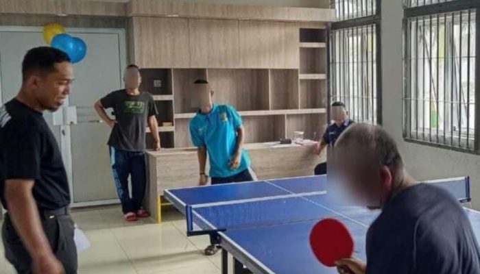 PORSENAP Meriah, WBP Lapas Narkotika Unjuk Gigi di Lomba Tenis Meja