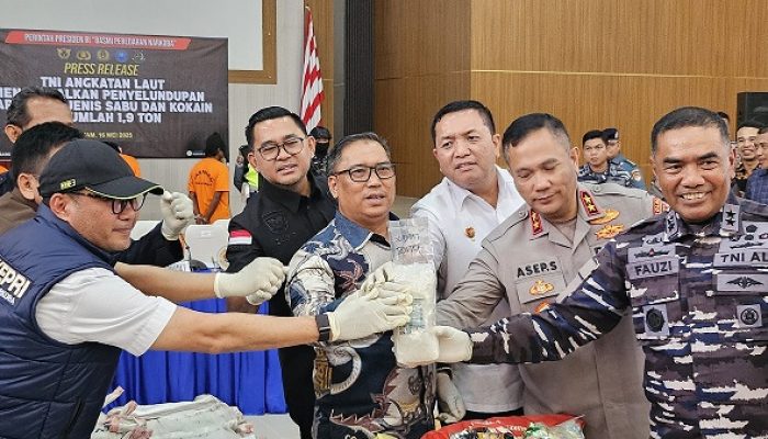 Nyanyang Apresiasi Penanggulangan Penyulundupan Narkotika 1,9 Ton oleh TNI AL