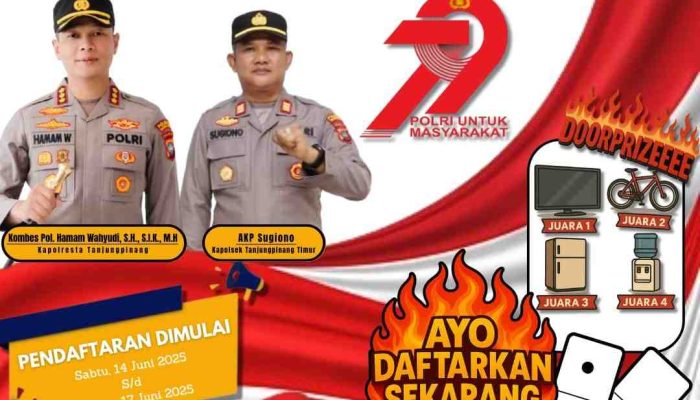 Polresta Tanjungpinang Ajak Warga Main Domino, Hadiahnya Kulkas hingga Sepeda!