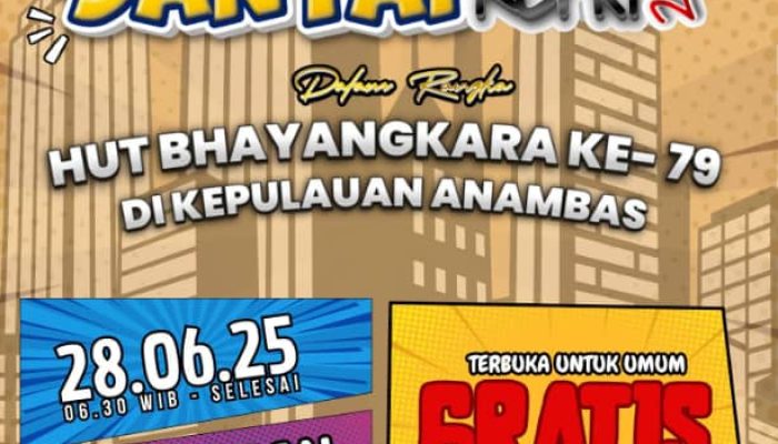 Jalan Santai Penuh Hadiah! Polres Anambas Undang Masyarakat Ikut Meriahkan HUT Bhayangkara