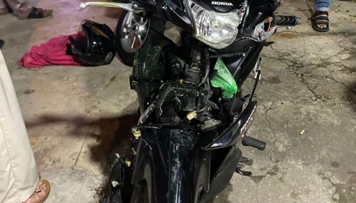 Empat Luka Ringan dalam Tabrakan Dua Motor di Depan Masjid Al-Jannatunna’im
